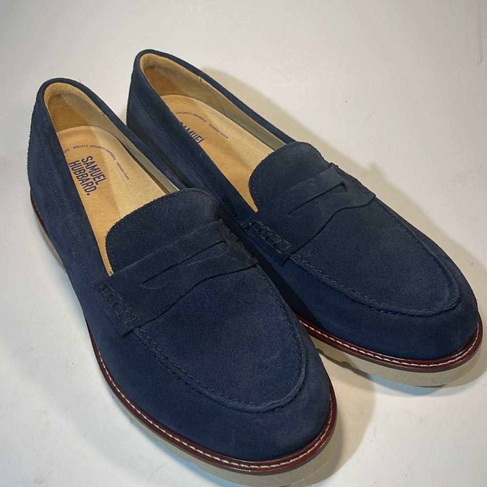 Samuel Hubbard Women's Tailored Traveler Navy Nubuck 11 W